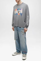 Paly Hollywood Theater of Cruelty Graphic Cropped Long-Sleeve Tee