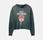 Paly Hollywood Made for Moving Graphic Cropped Long-Sleeve Tee