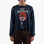 Paly Hollywood Made for Moving Graphic Cropped Long-Sleeve Tee