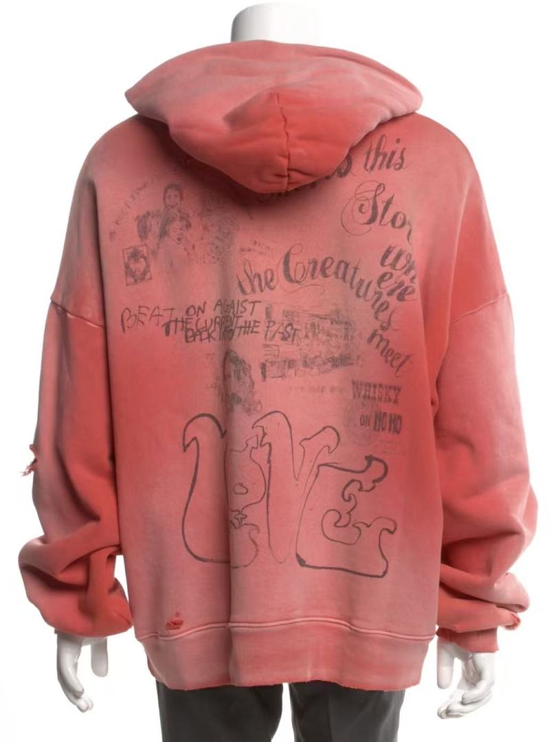 Paly Hollywood Coral Love 67 Graphic Hoodie
