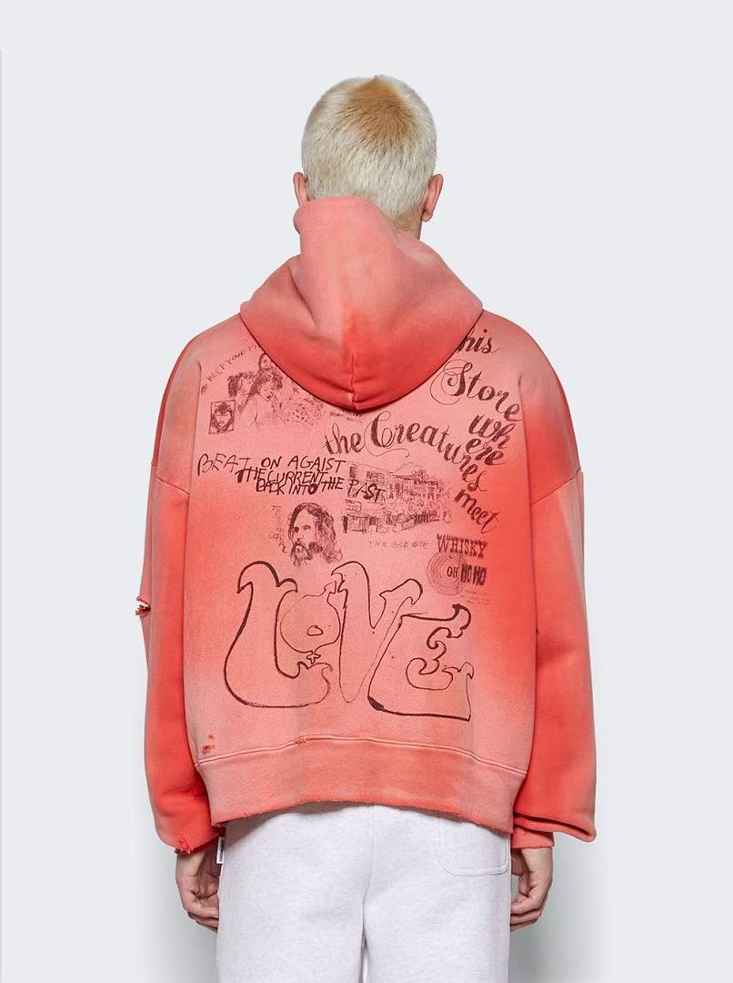 Paly Hollywood Coral Love 67 Graphic Hoodie