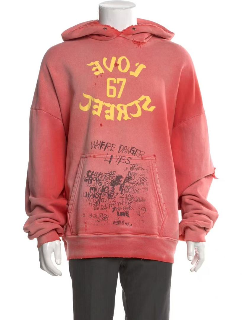 Paly Hollywood Coral Love 67 Graphic Hoodie