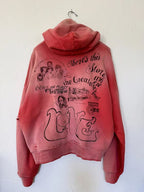Paly Hollywood Coral Love 67 Graphic Hoodie