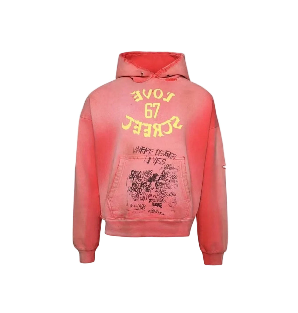 Paly Hollywood Coral Love 67 Graphic Hoodie