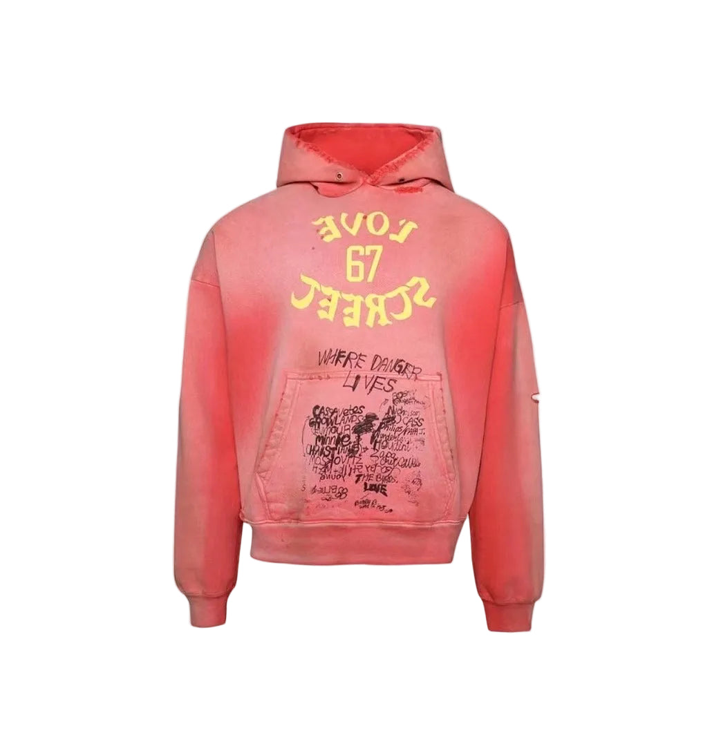 Paly Hollywood Coral Love 67 Graphic Hoodie