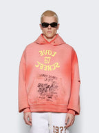 Paly Hollywood Coral Love 67 Graphic Hoodie