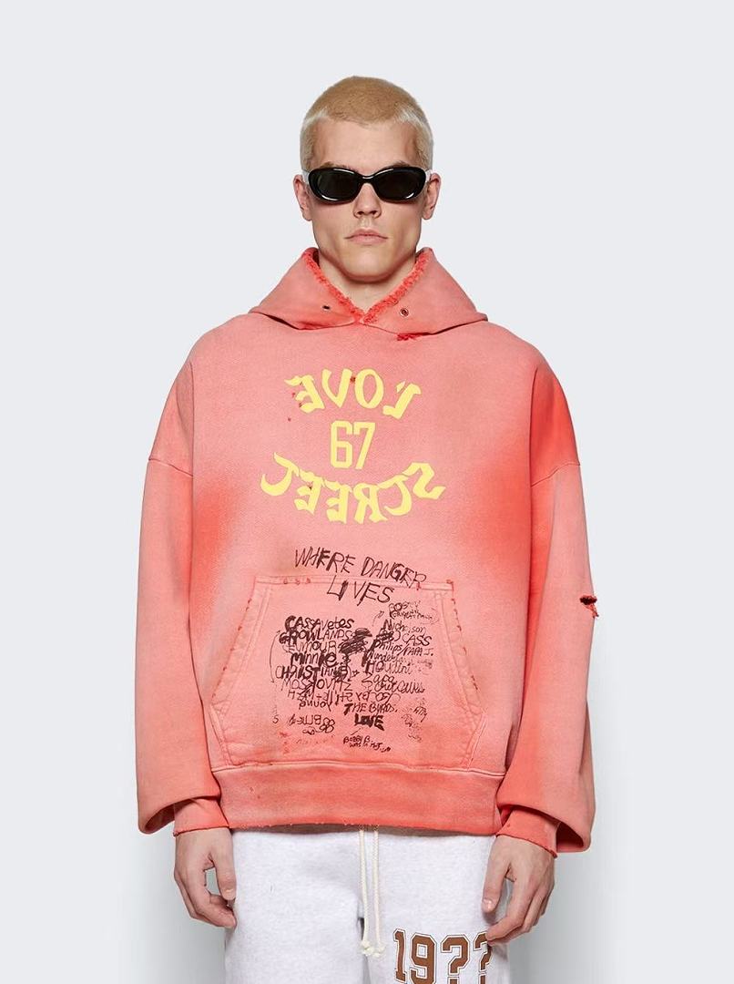 Paly Hollywood Coral Love 67 Graphic Hoodie