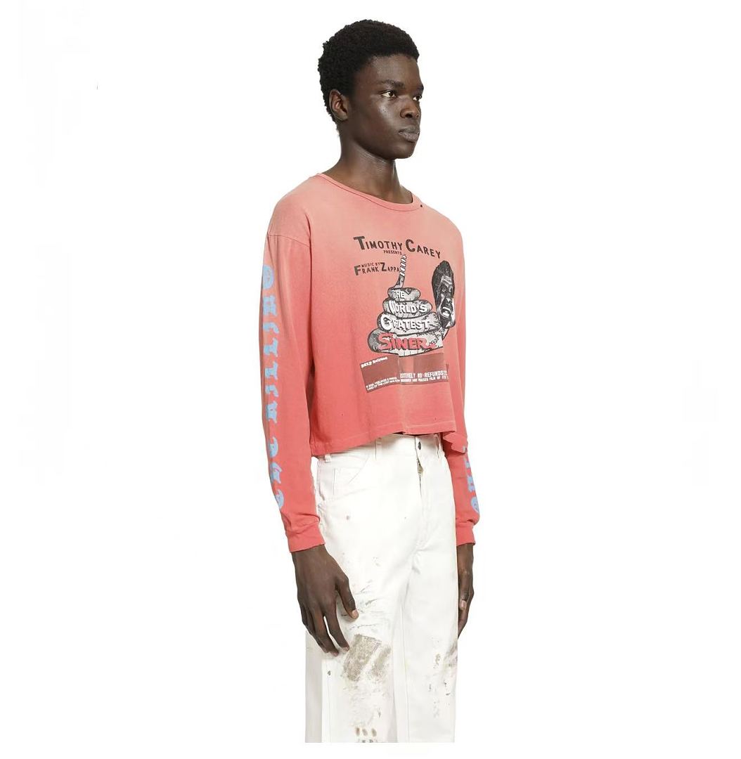 Paly Hollywood The World's Greatest Sinner Cropped Long-Sleeve Tee
