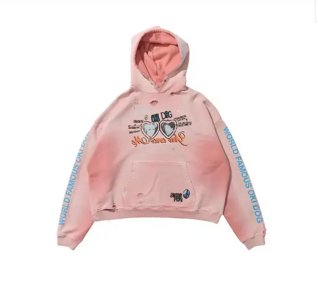 Paly Hollywood Okay Dog Graphic Hoodie