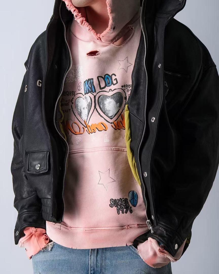 Paly Hollywood Okay Dog Graphic Hoodie