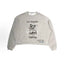 Paly Hollywood Los Angeles Cartoon Graphic Cropped Sweatshirt