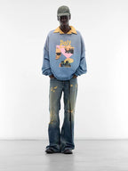 Paly Hollywood Paly Film Collage Graphic Sweatshirt