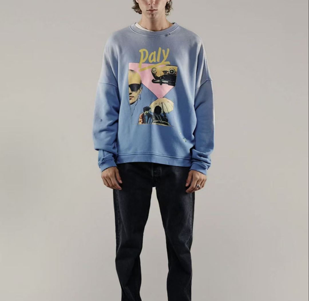 Paly Hollywood Paly Film Collage Graphic Sweatshirt