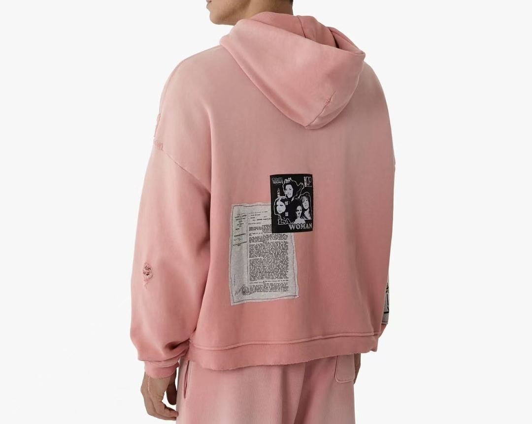 Paly Hollywood Alta Cienega Pink Zip-Up Hoodie