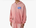 Paly Hollywood Alta Cienega Pink Zip-Up Hoodie