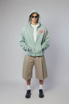 Paly Hollywood Mint Graphic Zip-Up Hoodie