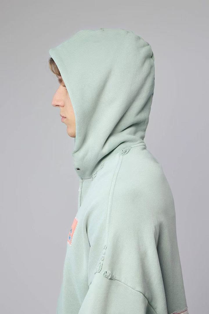 Paly Hollywood Mint Graphic Zip-Up Hoodie