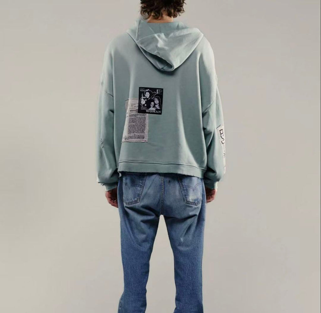 Paly Hollywood Mint Graphic Zip-Up Hoodie