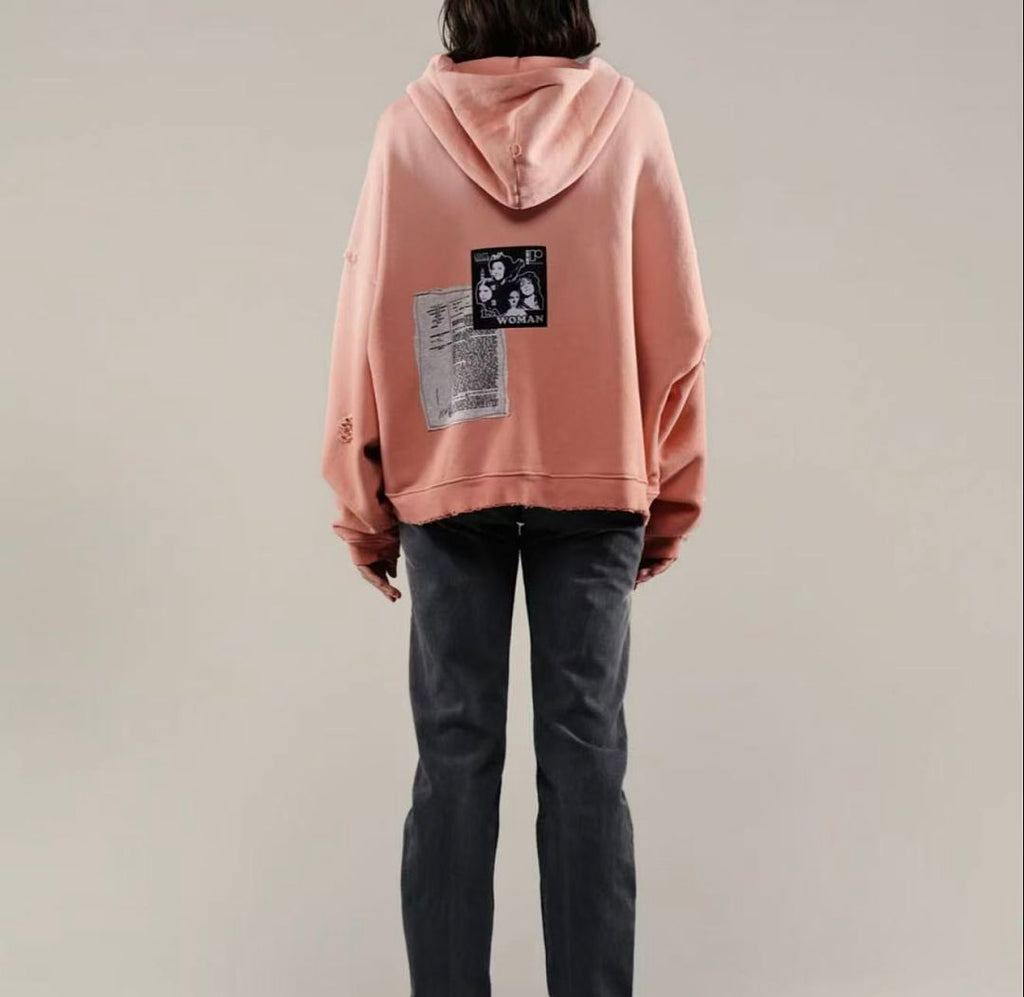 Paly Hollywood Alta Cienega Pink Zip-Up Hoodie