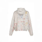 Paly Hollywood All-Over Doodle Graphic Zip-Up Hoodie