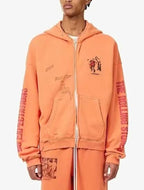 Paly Hollywood Rolling Stones Tongue Graphic Full-Zip Hoodie