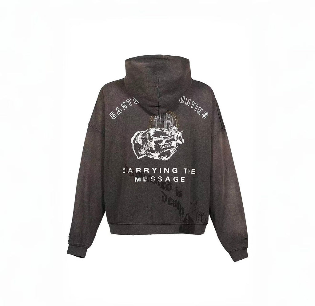 Paly Hollywood Carrying the Message Graphic Zip-Up Hoodie
