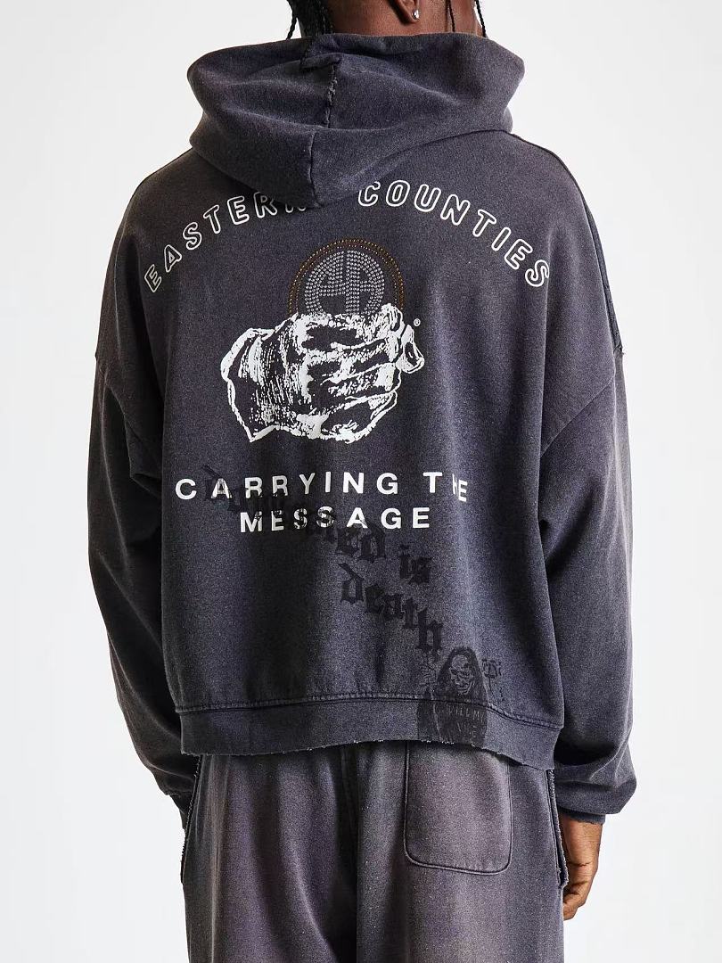 Paly Hollywood Carrying the Message Graphic Zip-Up Hoodie