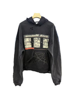 Paly Hollywood Black Madonna Contrast-Sleeve Hoodie