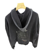 Paly Hollywood Black Madonna Contrast-Sleeve Hoodie