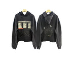 Paly Hollywood Black Madonna Contrast-Sleeve Hoodie