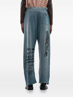 Paly Hollywood Blue Gray Graphic Sweatpants