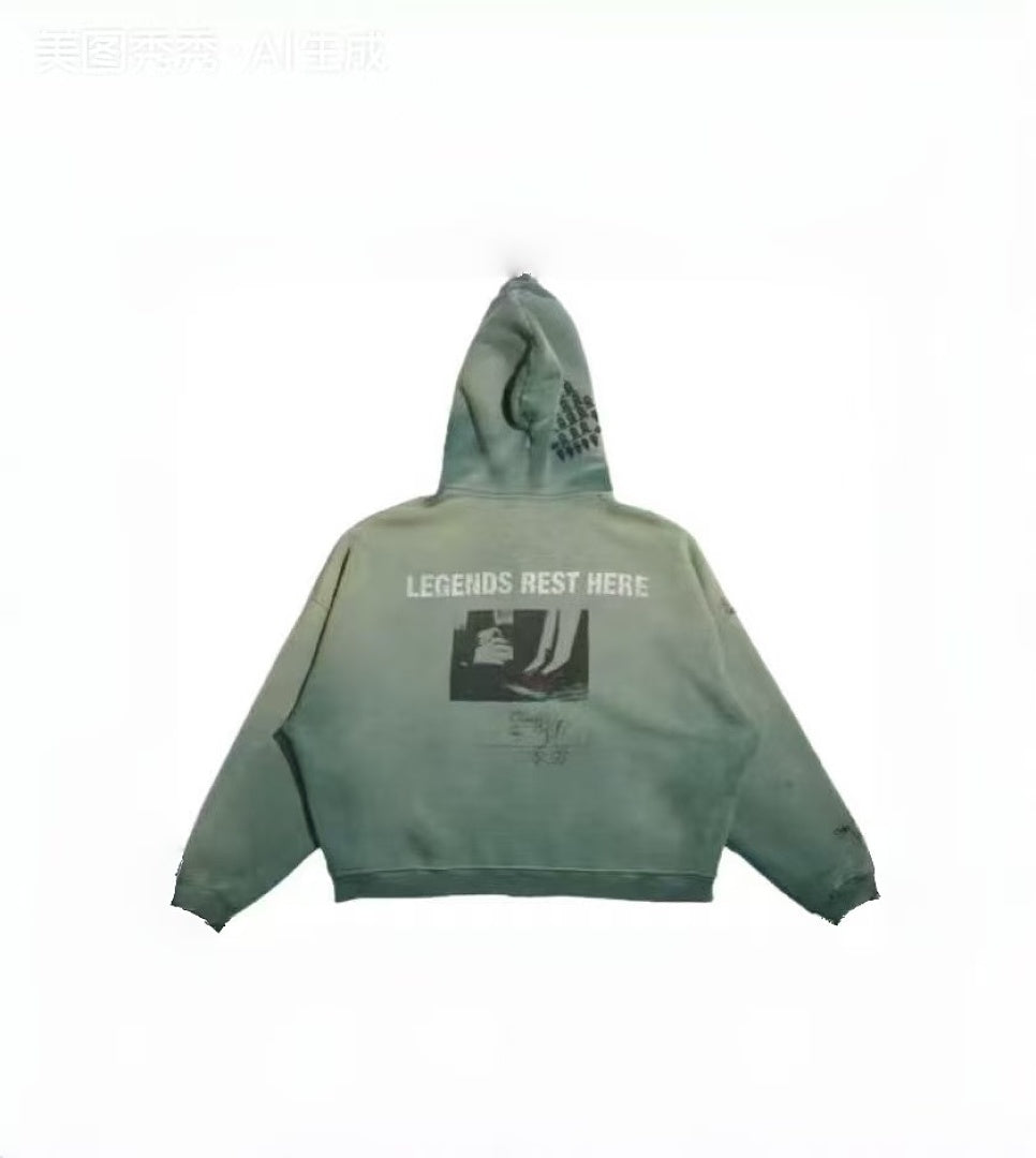 Paly Hollywood Legends Rest Here Sage Hooded Jacket