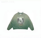 Paly Hollywood Walpurgis Graphic Cropped Crewneck Sweatshirt