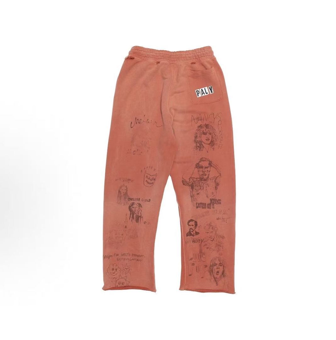 Paly Hollywood Coral All-Over Graphic Sweatpants