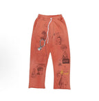 Paly Hollywood Coral All-Over Graphic Sweatpants