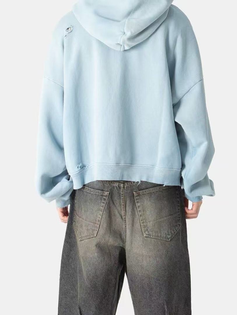 Paly Hollywood Patchwork Graphic Zip-Up Hoodie