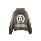 Saint Michael Darkside Justice Distressed Zip Hoodie