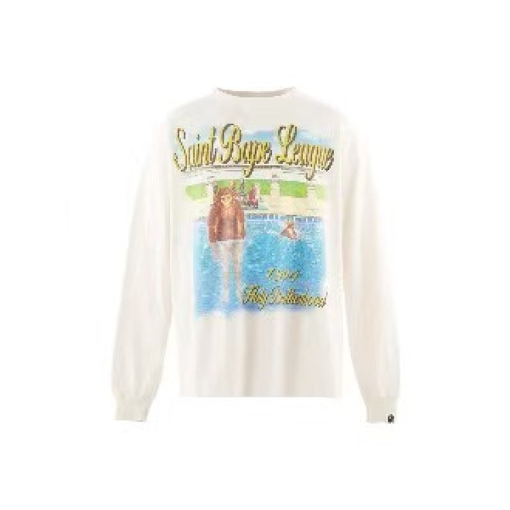 Saint Michael Poolside Brotherhood Graphic Long-Sleeve Shirt