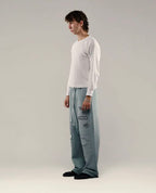 Paly Hollywood Sage Green Distressed Graphic Sweatpants