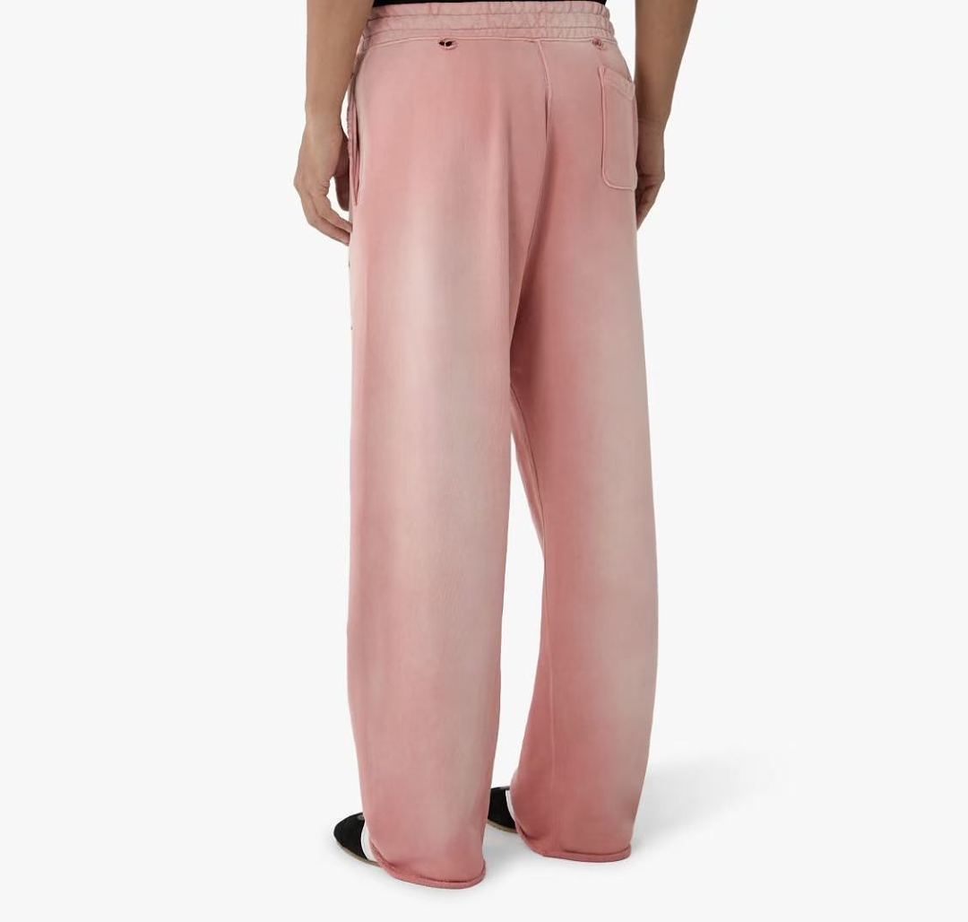 Paly Hollywood Pink Distressed Graphic Sweatpants