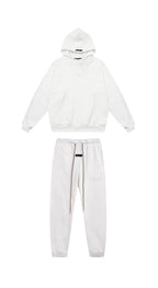 Fear of God Essentials Silicone Logo Hoodie & Sweatpants Set Cream