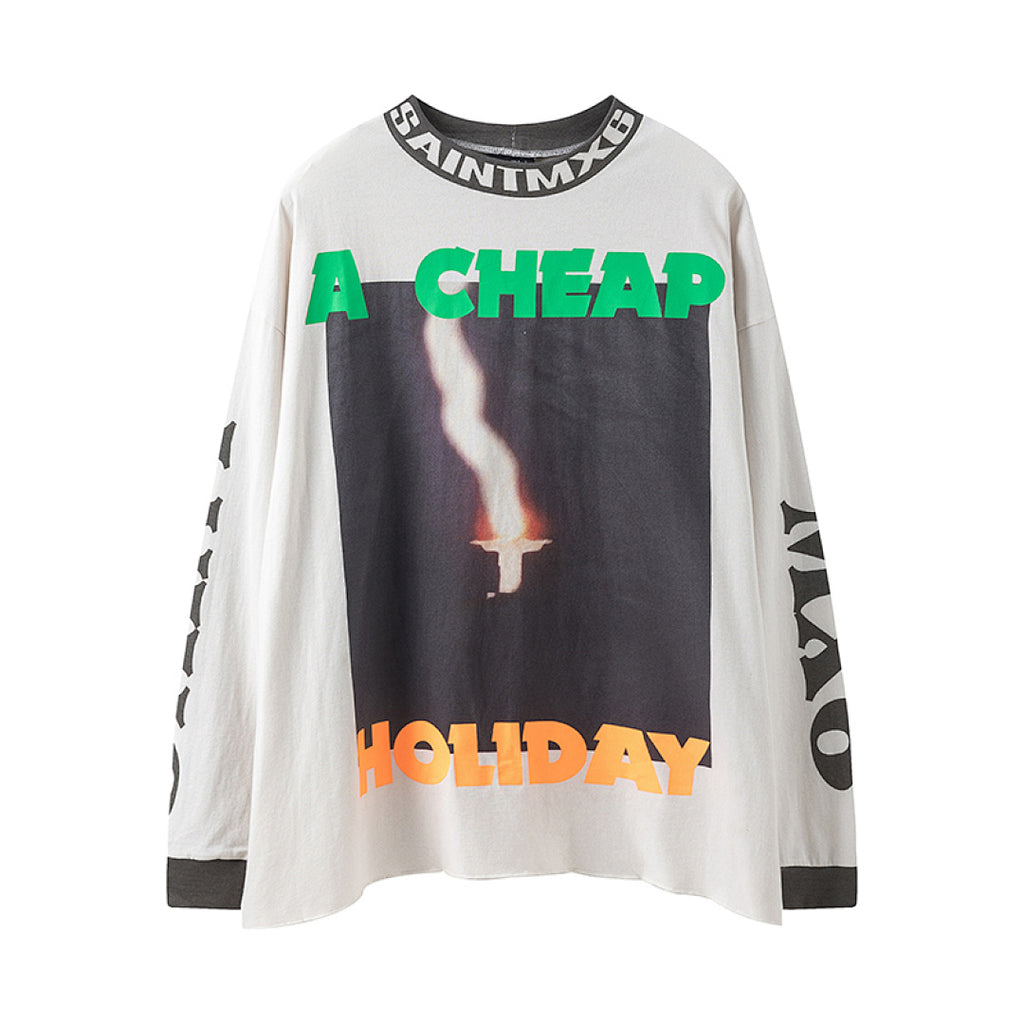 Saint Michael A Cheap Holiday Candle Long Sleeve Tee