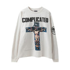 Saint Michael Complicated Speaker Cross Long Sleeve Tee