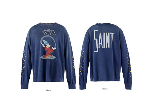 Saint Michael Fantasia Mickey Graphic Long-Sleeve Shirt