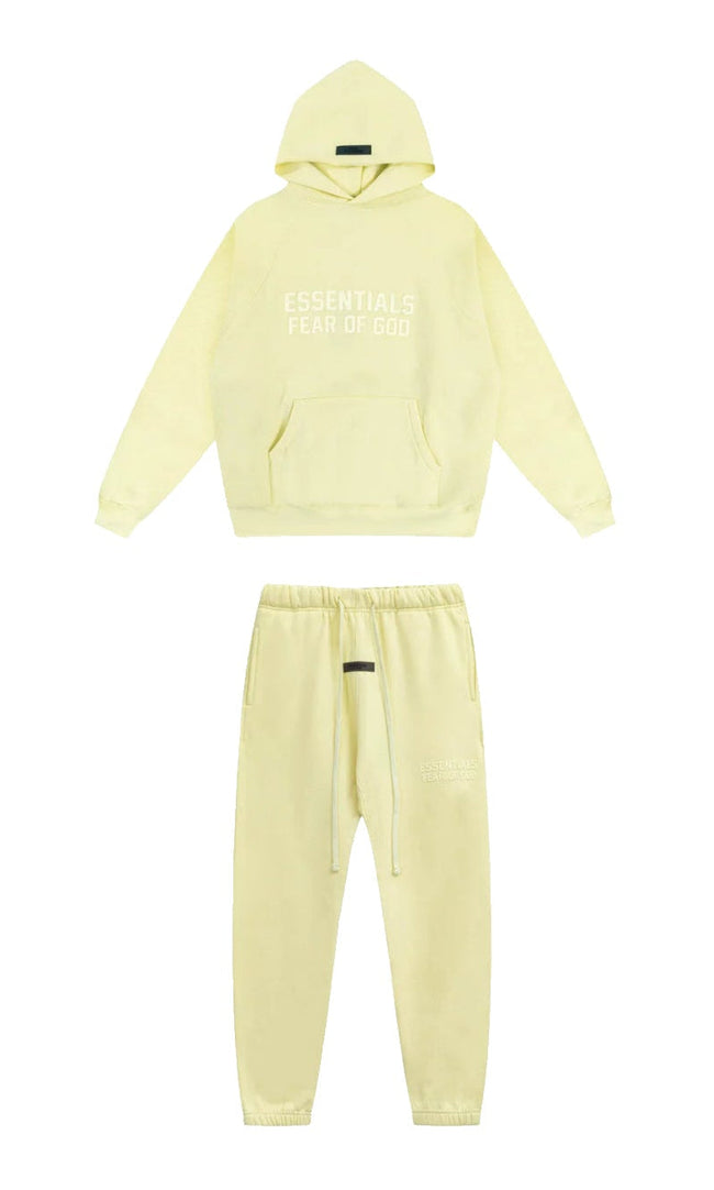 Fear of God Essentials Double Line Hoodie & Sweatpants Set Canary Hover Image