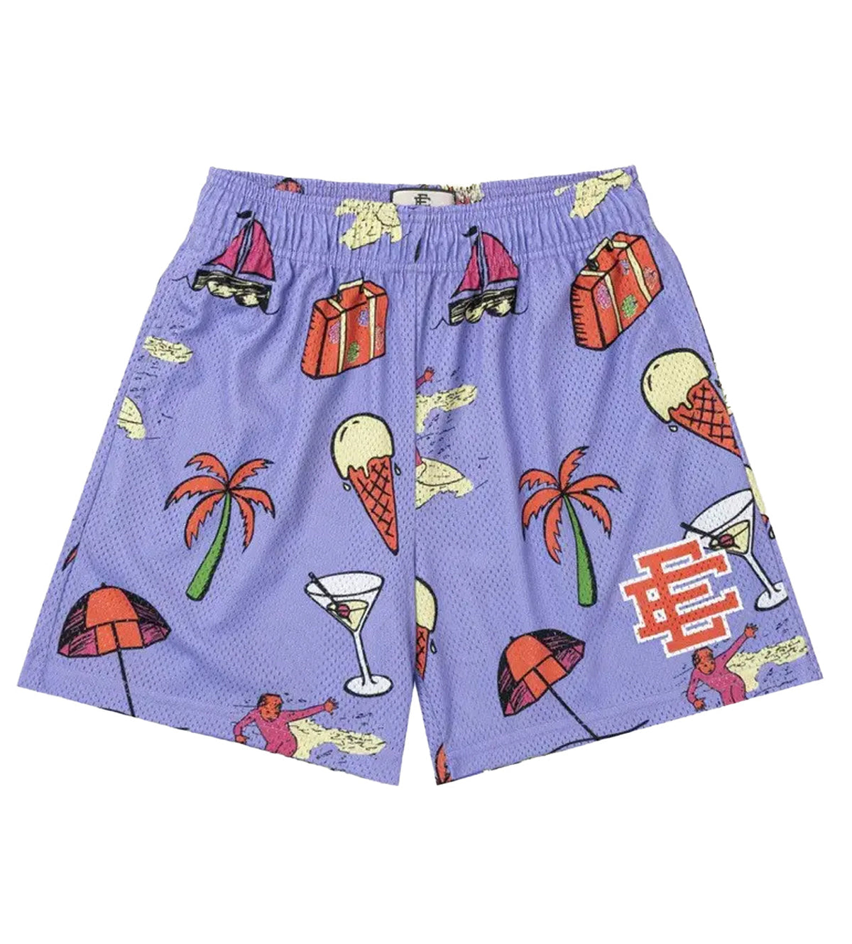 Eric Emanuel Ice Cream Shorts Purple