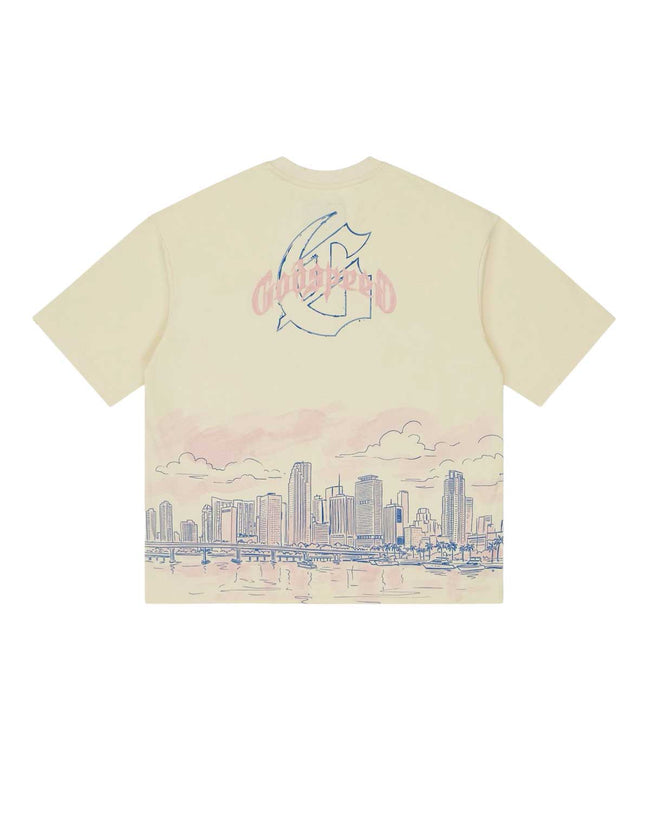 Godspeed Miami Skyline Tee Bone Main Image