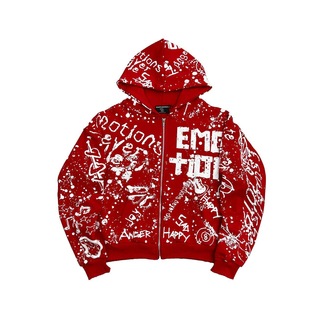 Red “Graffiti” Hoodie Hover Image
