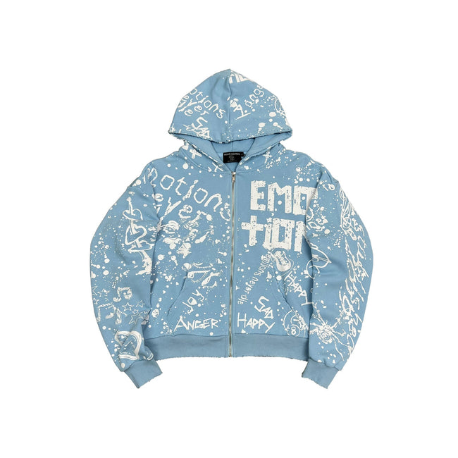 Blue “Graffiti” Hoodie Hover Image