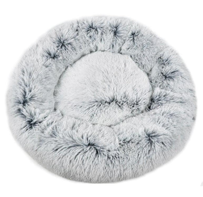 Mr. Peanut's 28" OrthoPlush® Pet Bed - Snowflake White Two Tone Hover Image
